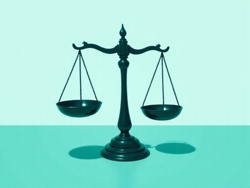 Balanza de equilibrio en turquesa representando el juego responsable