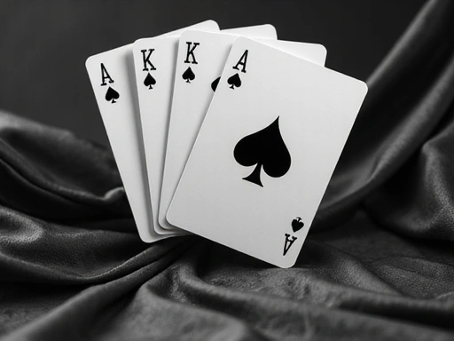 Cartas de juego en tonos grafito para Rushbet casino en línea