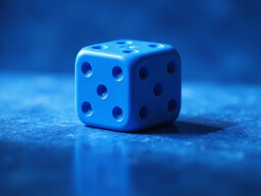 Dados azules representando Betsson casino online Colombia